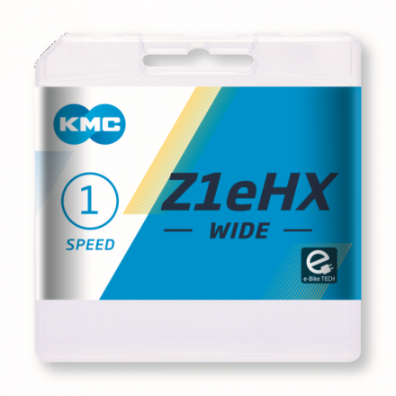 CADENA KMC Z1eHX-WIDE SPINING 112P PLATA